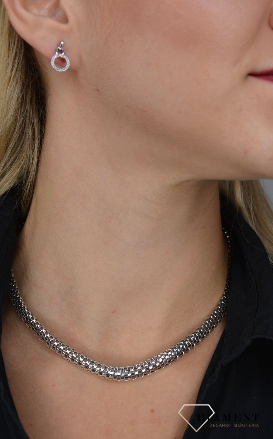 Srebrny naszyjnik Fope wyraźny 40 cm ZA1291.jpg